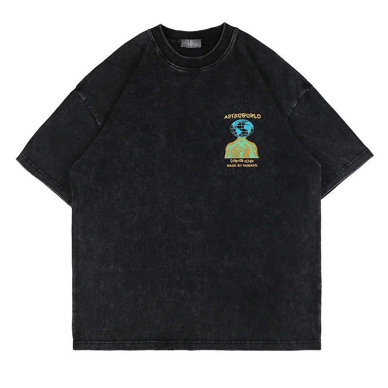 

Футболка Трэвис Скотт для мужчин и женщин, винтажная тенниска в стиле оверсайз, толстая майка с рисунком кактуса, Джека, 1:1