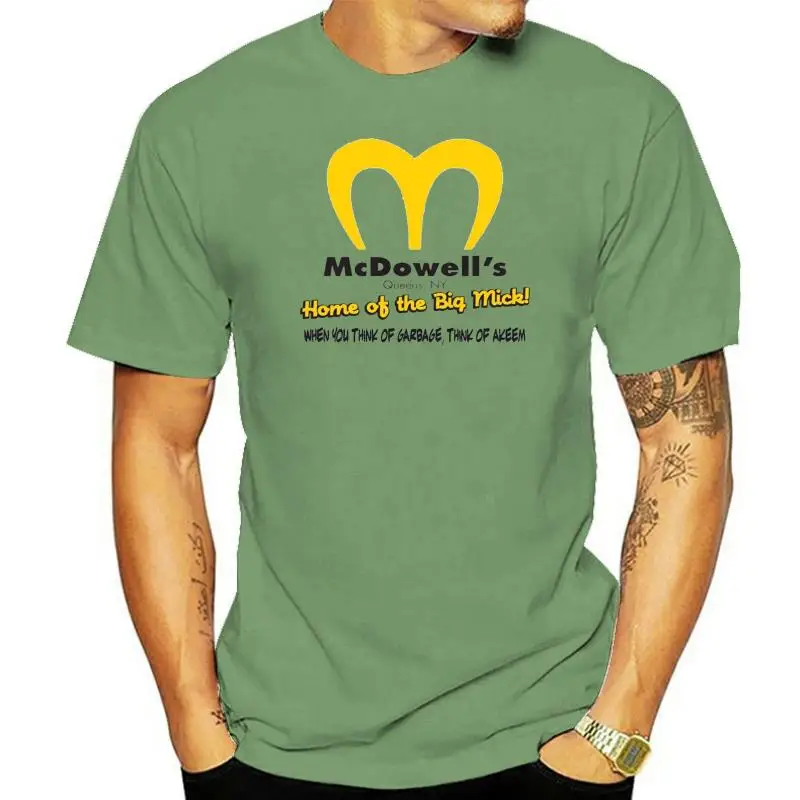 

Coming To America Inspired McDowells Eddie Murphy Movie Film T Shirt 100% Cotton Letter Printed T-Shirts Top Tee