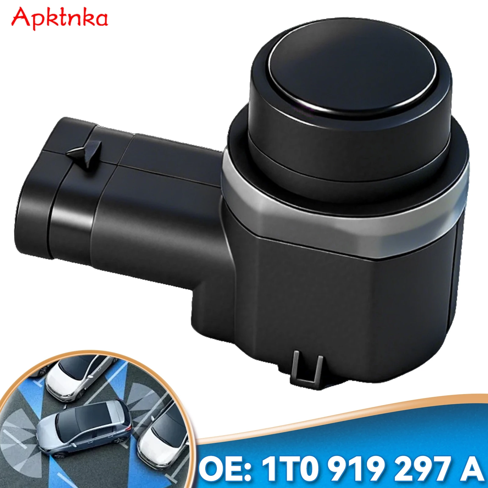 Фото Датчик парковки Apktnka для Audi A4 A5 A6 Q5 Q7 TT VW Golf Passat Tiguan Jetta Caddy Skoda Yeti Fabia Seat Ibiza Leon 1T0919297A №1
