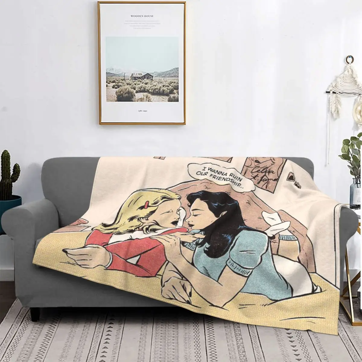 

Ruin Our Friendship Blanket Bedspread On The Bed Girl Sofa Bed Keep Warm Hairy Winter Bed Covers