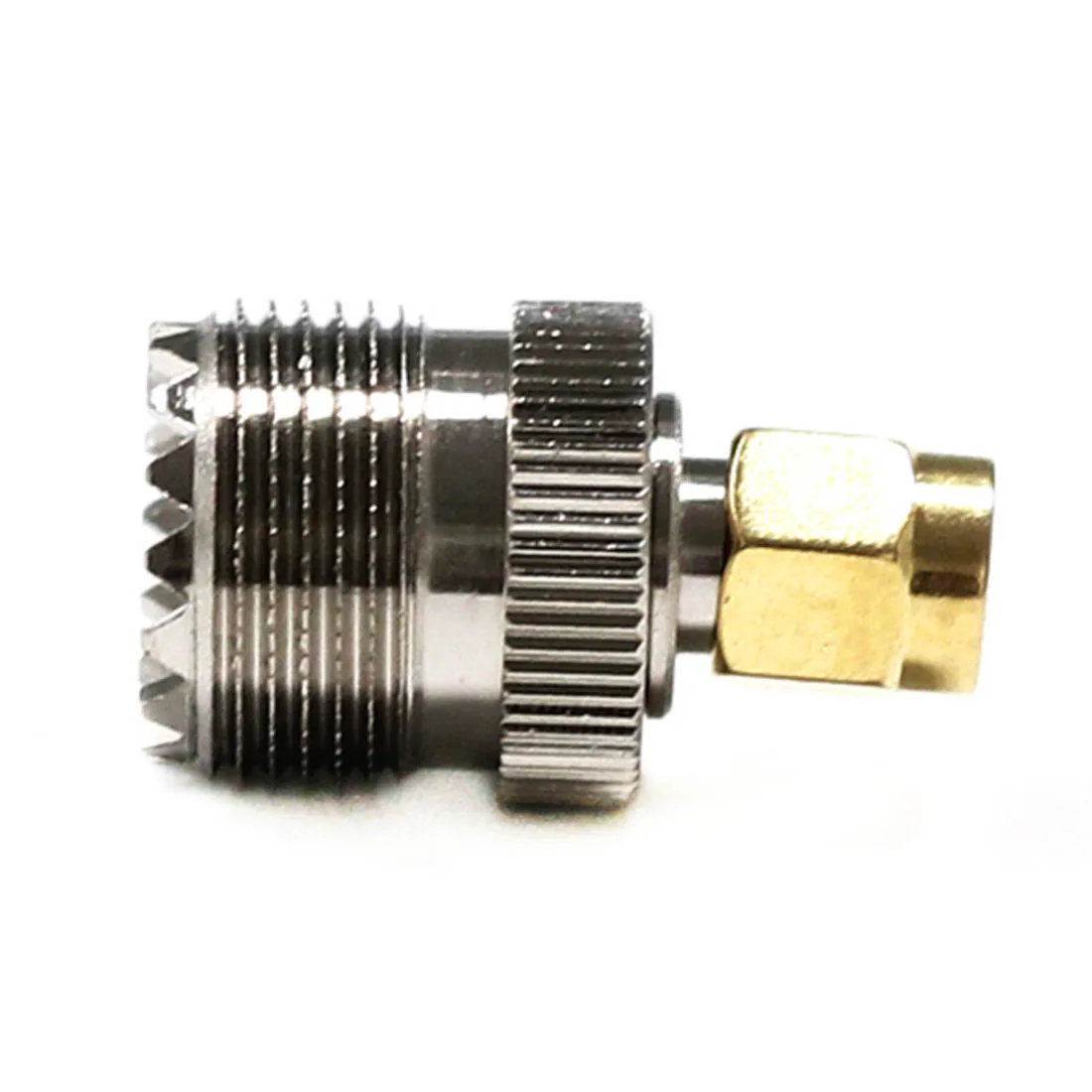 1pc New UHF Female Jack to SMA Male Plug RF Coax Adapter Modem Convertor Connector Straight Goldplated Wholesale