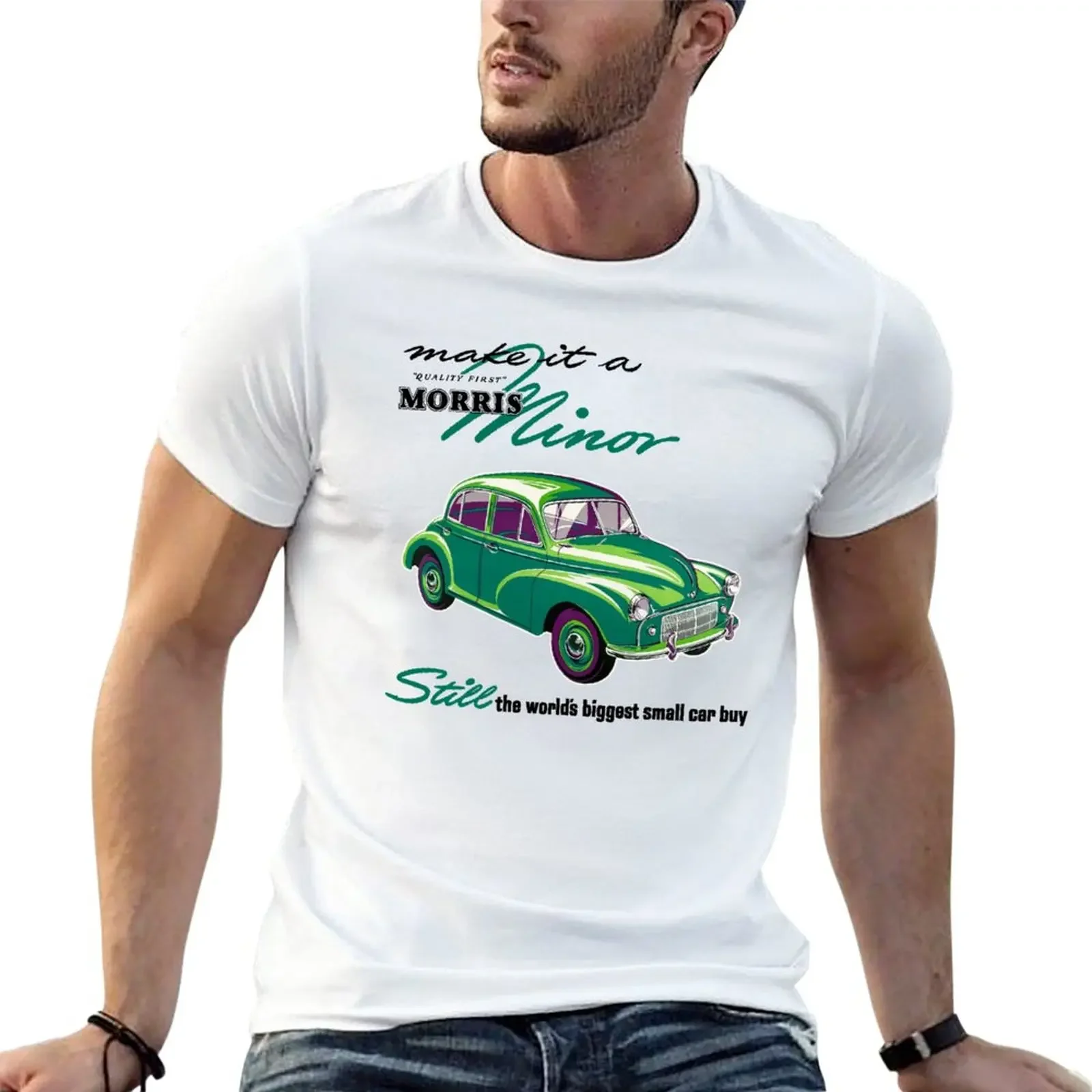 Мужская футболка с принтом моррис минор