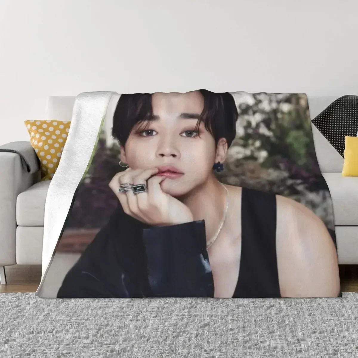 Фото Детские одеяла TS BE JIMIN 2, одинарное одеяло, фланелевое одеяло King, пушистые мягкие одеяла №2