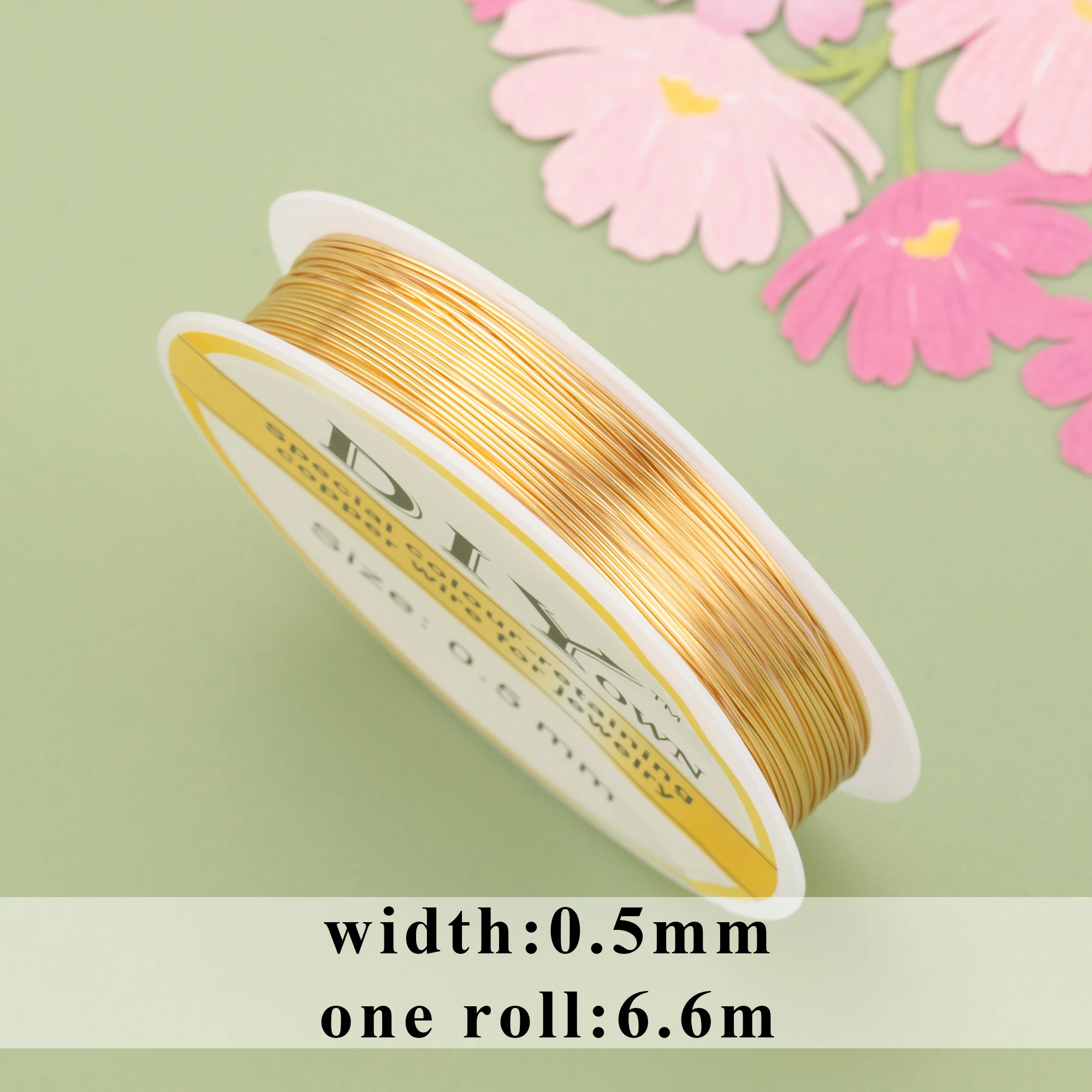 YEGUI M788 jewelry accessories copper wire 18k gold plated 0.3 microns making diy bracelet necklace one roll/lot |