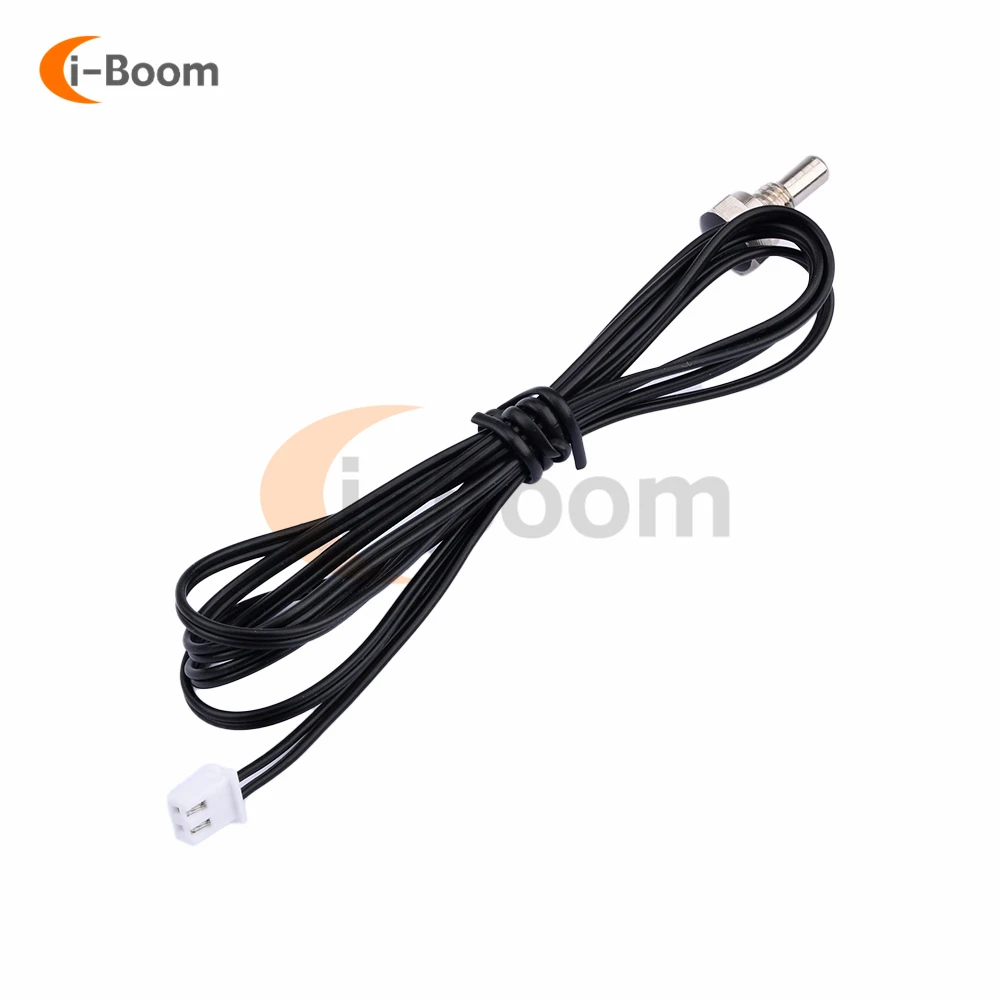 

1m 2m 3m Waterproof NTC Thermistor Cable Accuracy Temperature Sensor 10K B3435 M8 thread Wire Cable Probe For Arduino