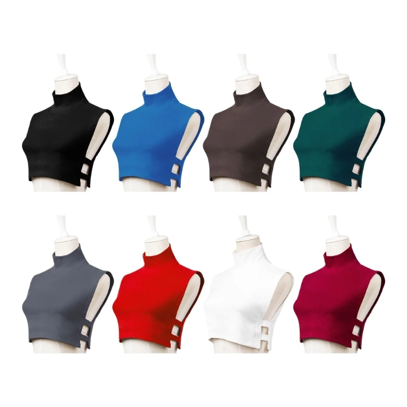 

28TF Sweater Collar Detachable Turtleneck Collar Pullover Turtleneck False Collar