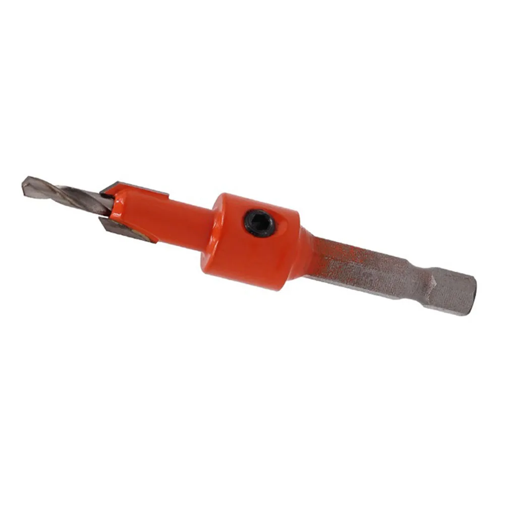 

2 шт. сверло для зенковки салата ступенчатое сверло 6,35 мм шестигранный хвостовик 3*8 мм 3*10 мм для деревообработки сверления столярных работ электроинструмент аксессуары