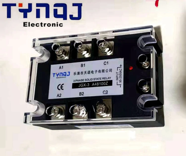Трехфазное твердотельное реле JGX-3 A48100Z управляемое переменным током 100AA SSR-3 A48100