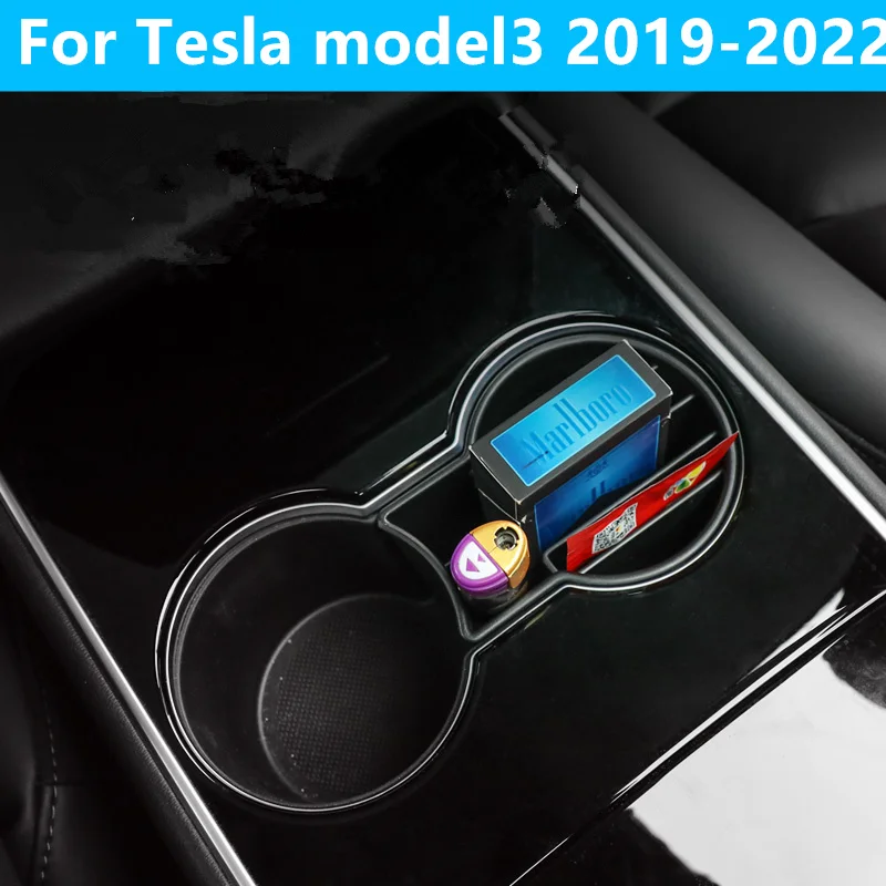 

For Tesla model3 2019-2022 Middle Control panel decoration Gear position Water cup panel Sequin decoration car Accessories