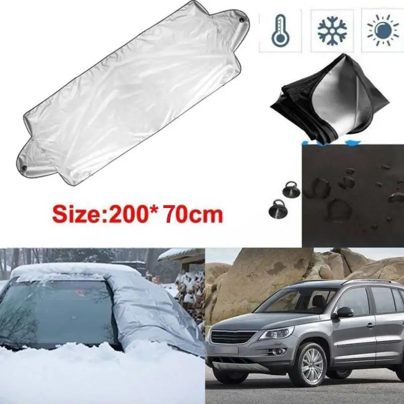 

Car Prevent Ice Sun Shade Dust Window Windshield Cover Protector Protector Cover With Suction Cup Universal For Auto