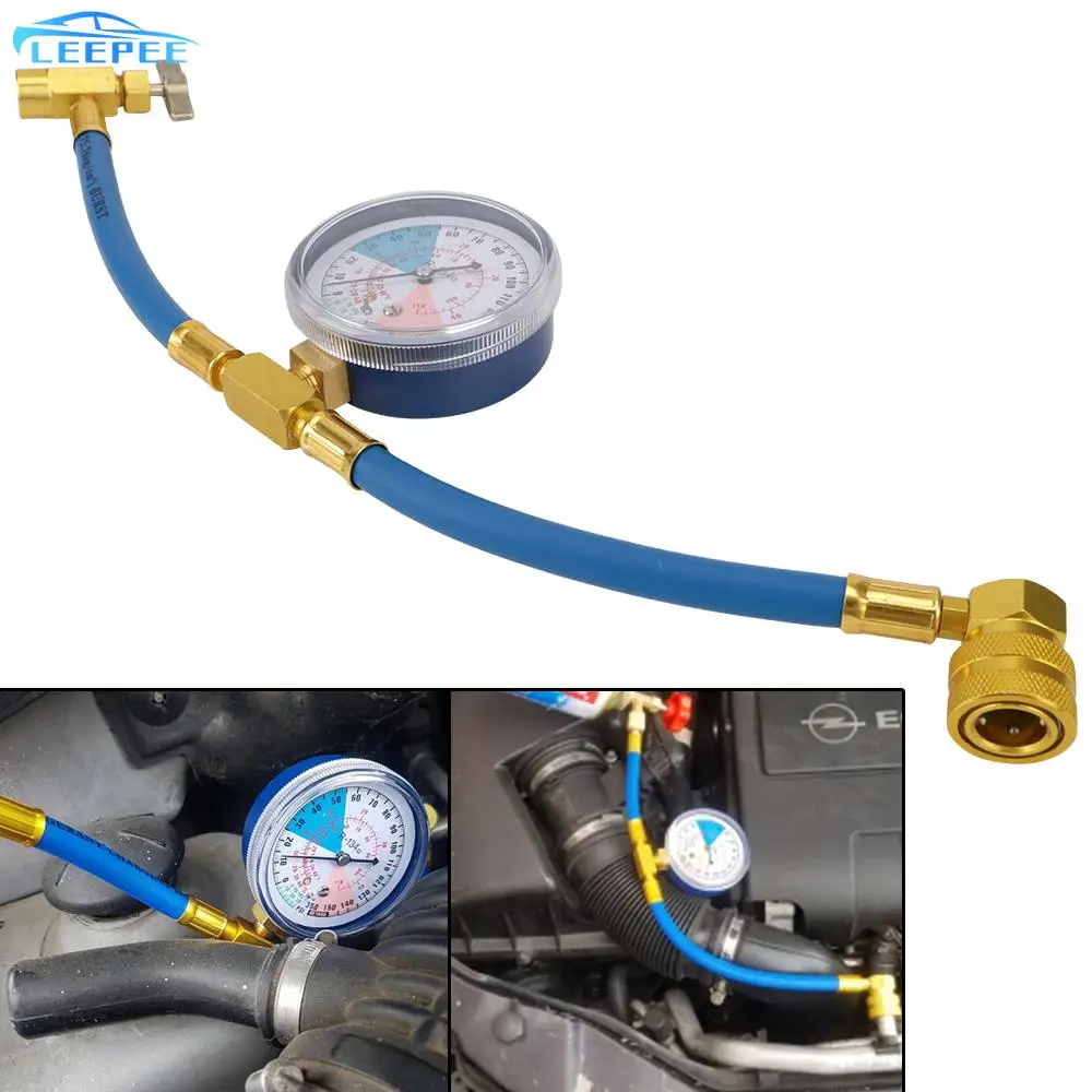 

1/2 ACME резьба Freon шланг для кондиционирования воздуха r134a Холодильный открытый клапан зарядная труба с измерительным индикатором