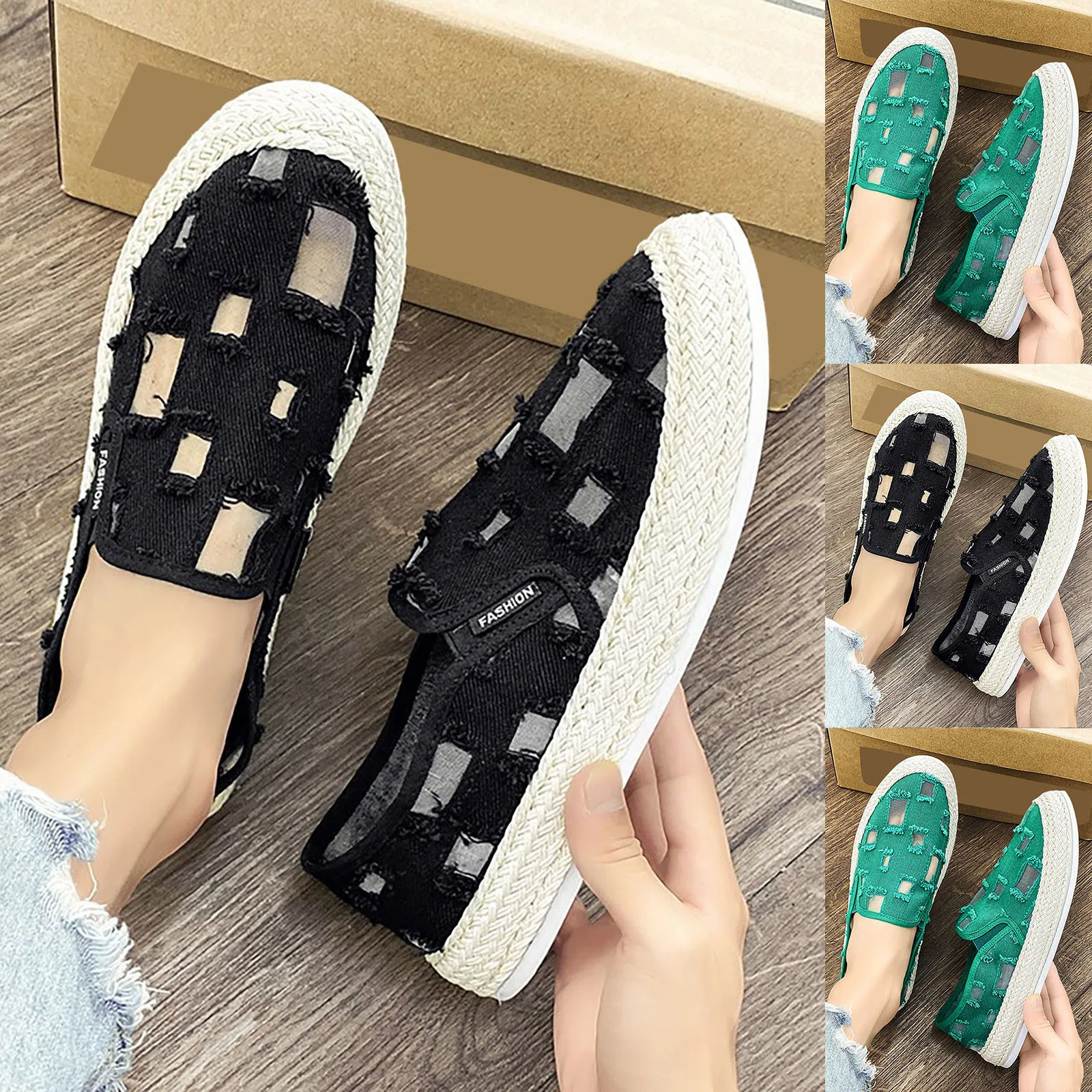 

Men's Spring Summer Vulcanized Shoes New Platform Slip On Walking Fashion Light Shoes Fashion Solid Lazy Shoes Casual Espadrille