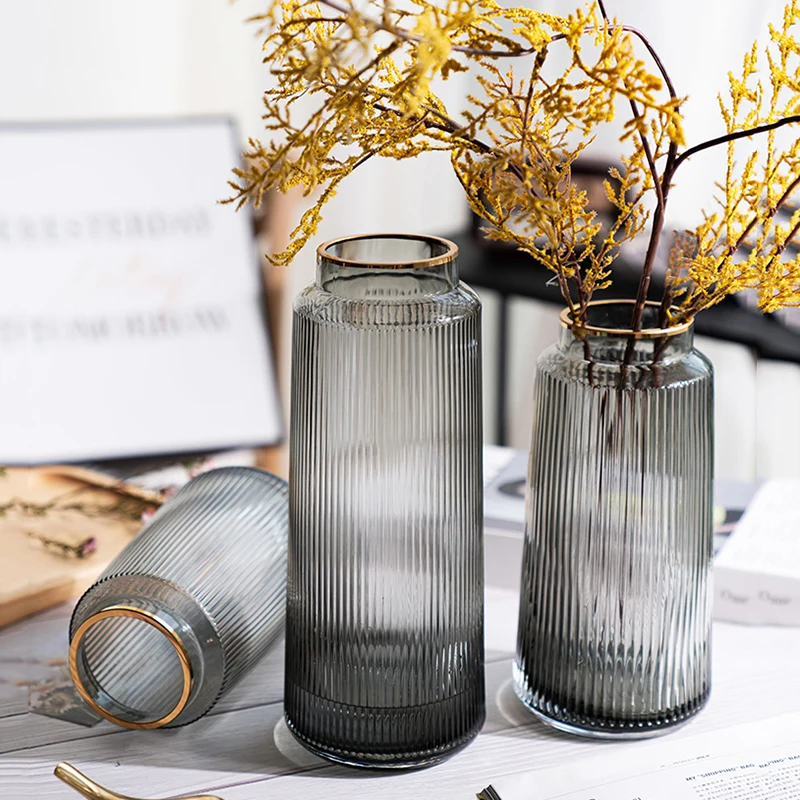 

Glass Vase Nordic Decoration Home Vase Decoration Household Modern Flower Vase Living Room Decoration Desk Accessories Gifts