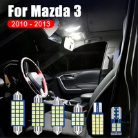for mazda 3 bl axela 2010 2011 2012 2013 hatchback sedan 4pcs car led bulbs interior dome reading lights trunk lamps accessories