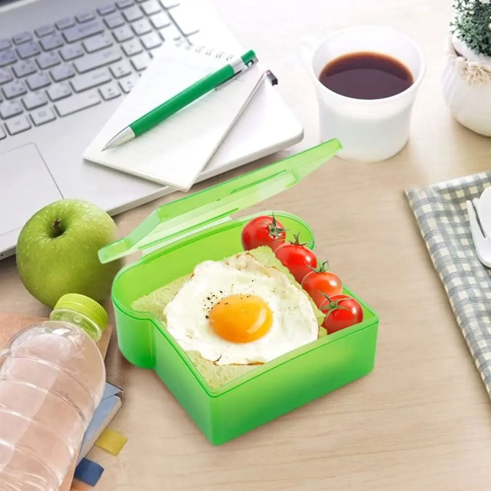 Пластиковая коробка для хранения сэндвич-бусин в форме поджарки многоразовая