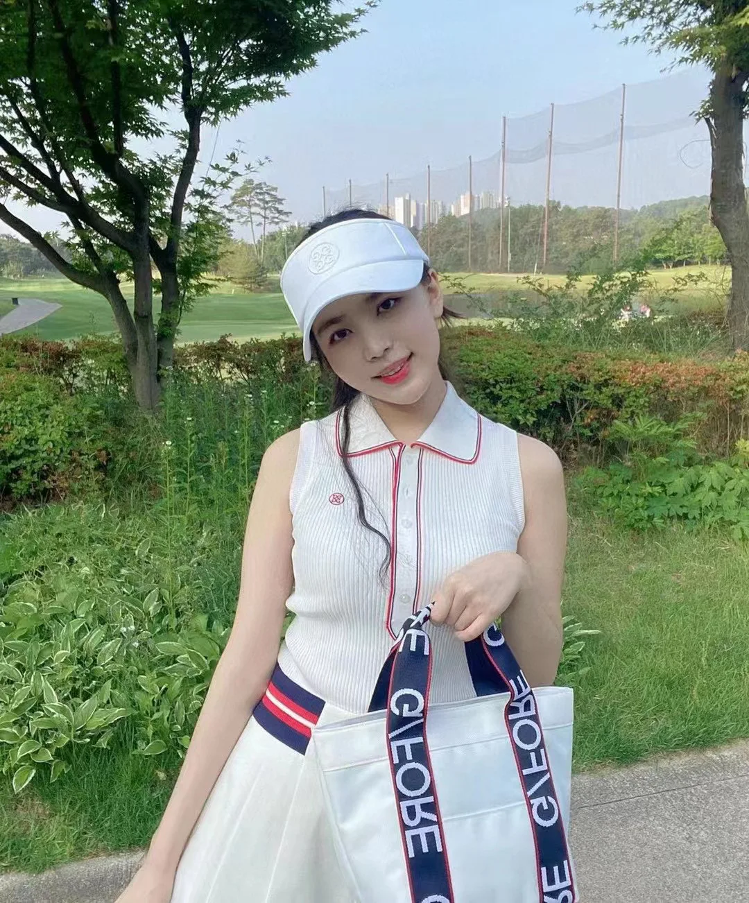 Spring/summer 2022 new golf women's vest knit lapel jacket fine craftsmanship outdoor sports casual women's fashion