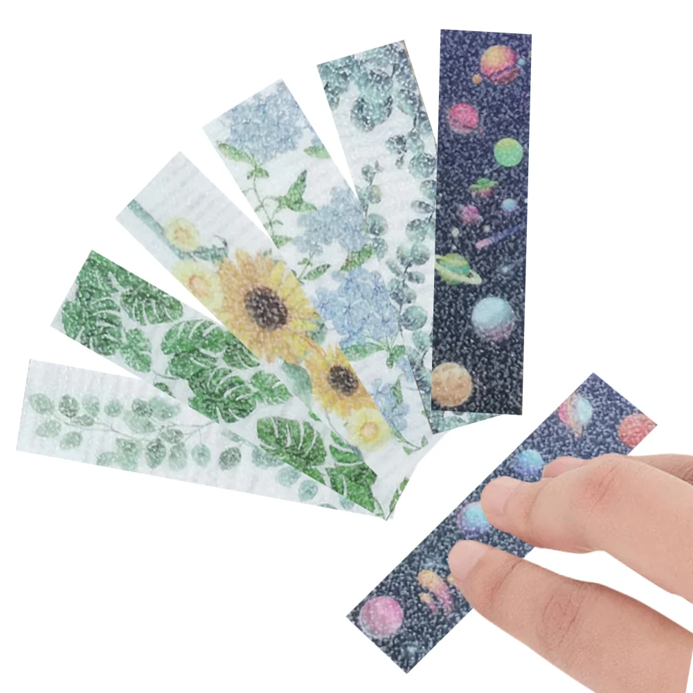 

10pcs Phone Tape Toys Tension Anxiety Sensory Adults Bookmarks Anti Stress Textured Fidget Strips Adhesives Tactile For Desk