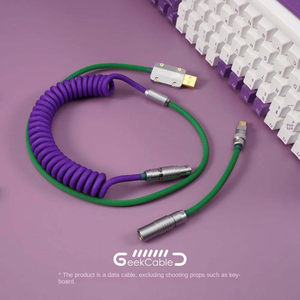 Однотонная ручная механическая клавиатура Spot GeekCable для компьютера, вязаная тематическая линия IQUNIX, цветная подходящая линия клоуна F96