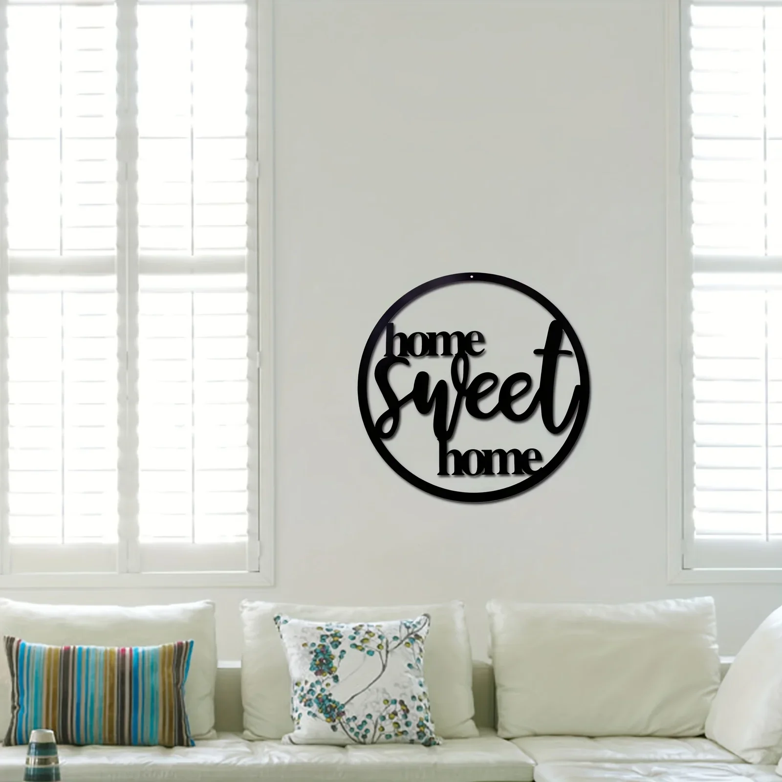 12-дюймовая Металлическая Вывеска Милый Домашний Декор С Цветочными Украшениями