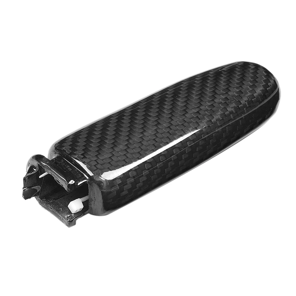 

Carbon Fiber Car Interior Accessories Handbrake Decorative Cover Trim Fit for Mustang 2015-2019