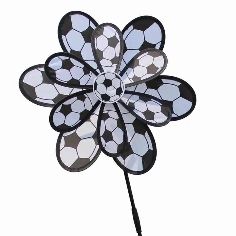 

Kids Toy Double Layer Football Windmill Wind Spinner Pinwheel Home Garden Yard Decoration