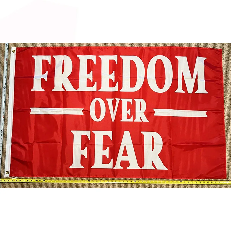 Donald Trump Flag FREE SHIPPING Freedom Over Fear R Desantis Army USA Sign 3x5' yhx0206