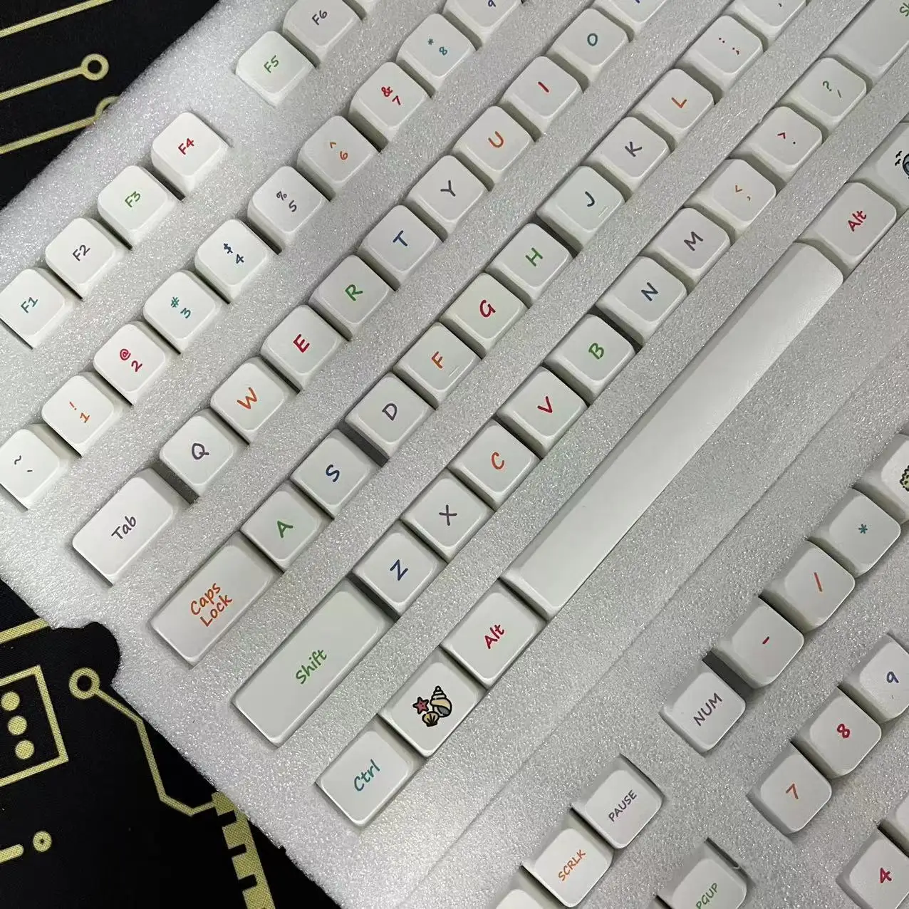 

Sea World Keycap JDA Profile PBT Sublimation для механической клавиатуры DIY, полный комплект колпачков для клавиш