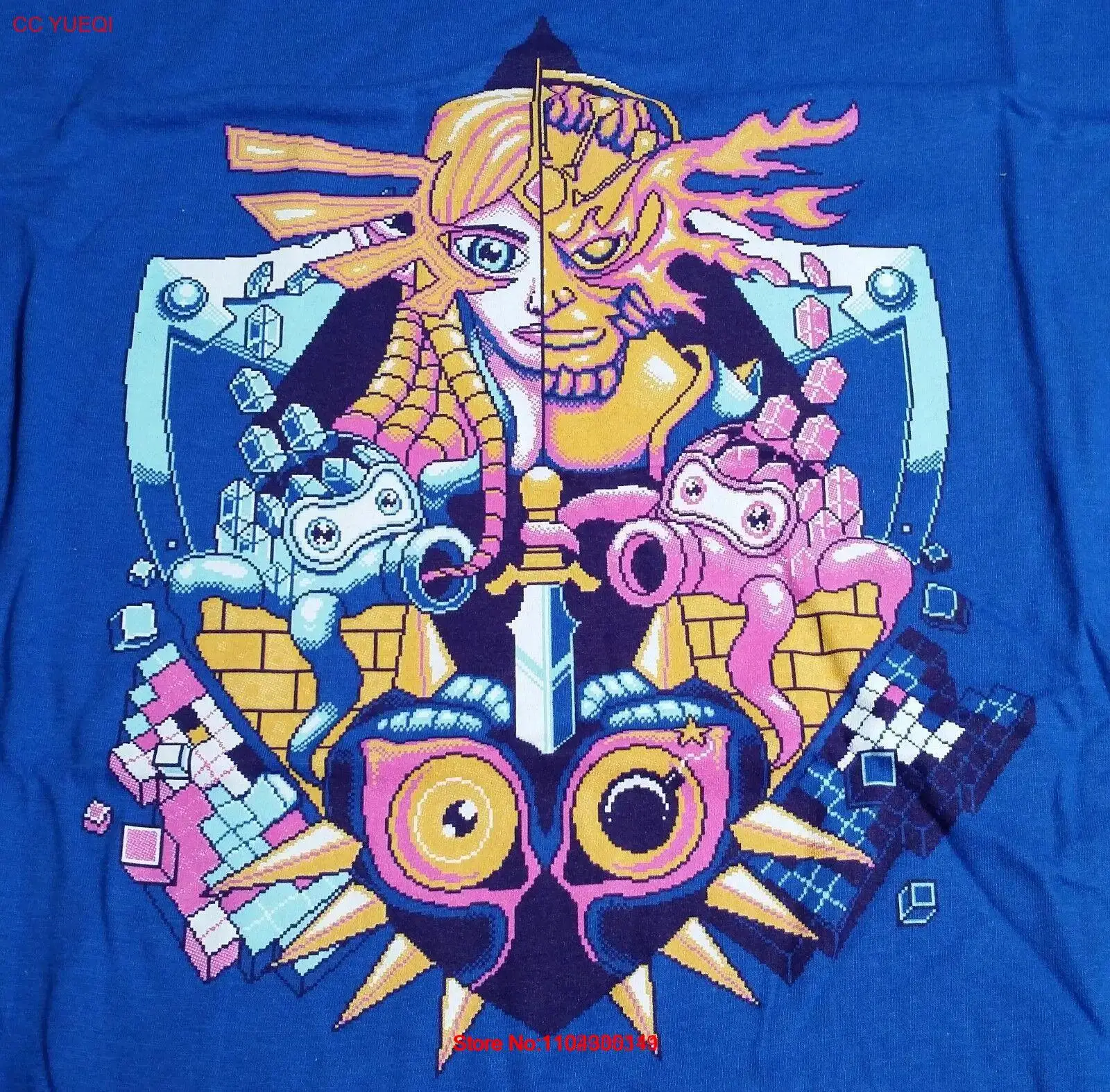 Мужская рубашка &quotPixels to the Past&quot Parody Mashup XXXL Theyetee