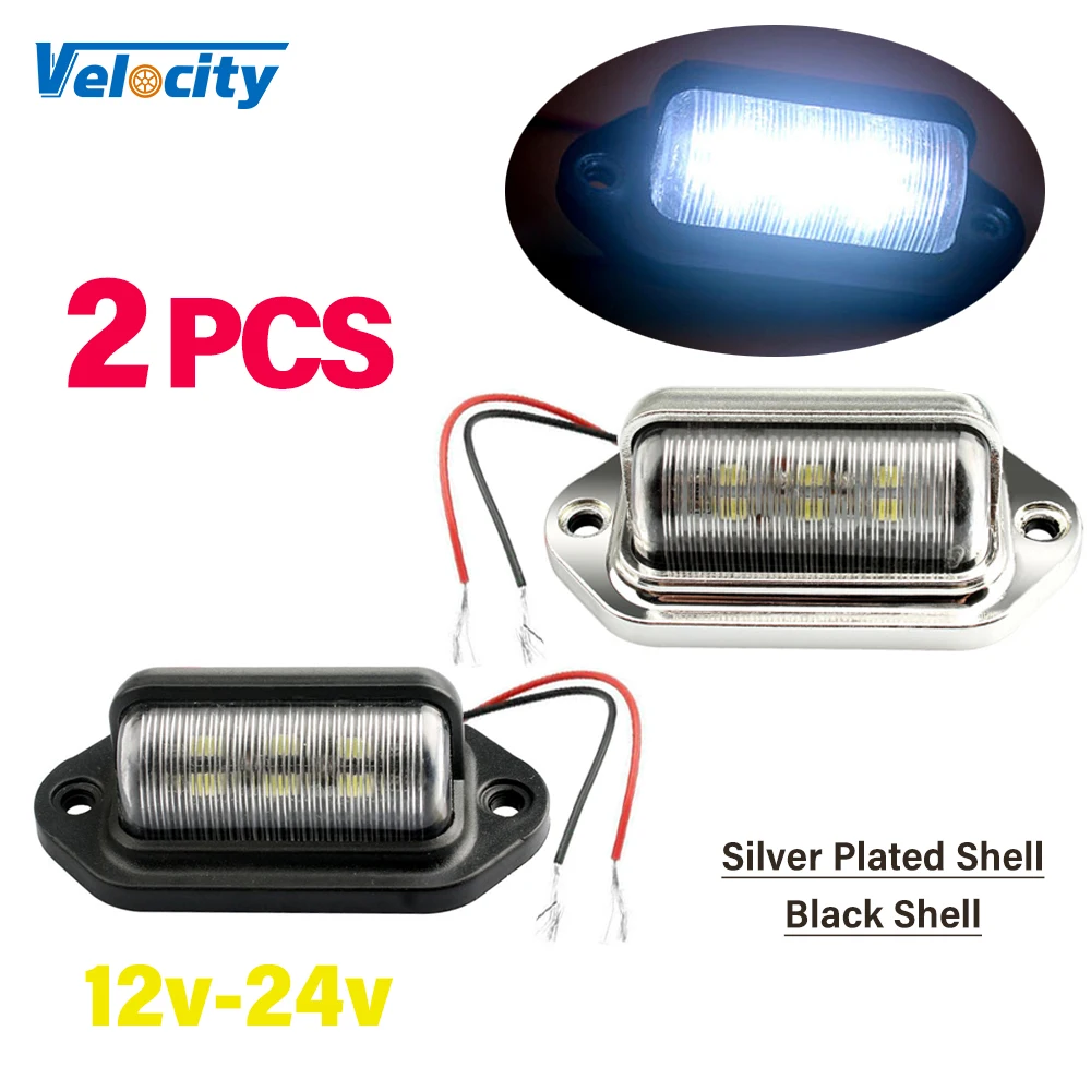 

Pickup Truck License Plate Lights 6 LED Universal License Taillight for Auto SUV Trailer Motorcycle Van Boat Tag Side Lamp 500LM