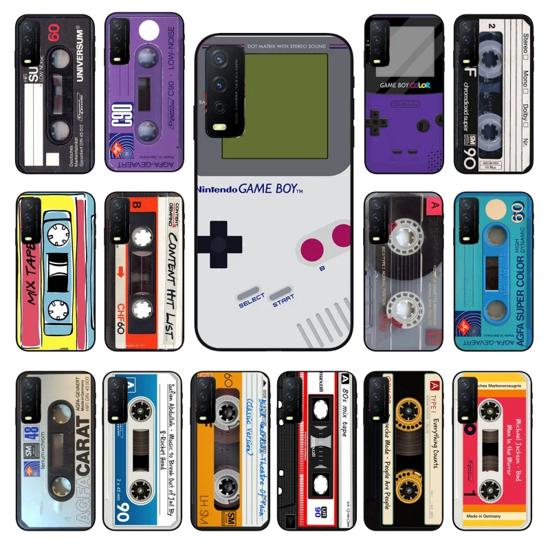 

Cassette Tape Retro Game Boy Phone Case For VIVO Y31 Y21 Y70 Y21S Y20 Y72 1907 Y12 Y11S Y53S Y33S Y55 Y76 Y51 Y15S Y01 Funda
