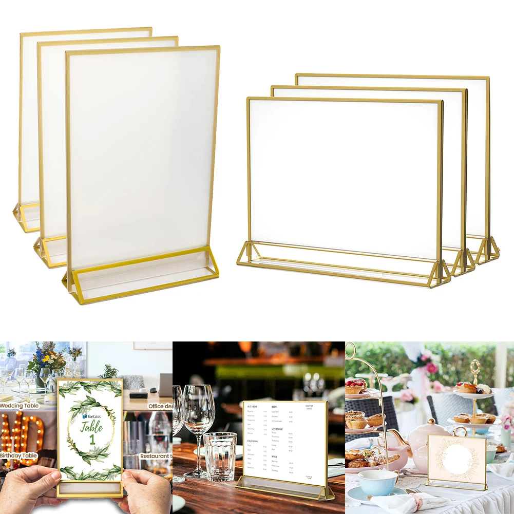 

Standard Double-Sided Acrylic Wedding Table Numbers Phnom Penh Table Card Wedding Number Plate Menu Stand Table Card