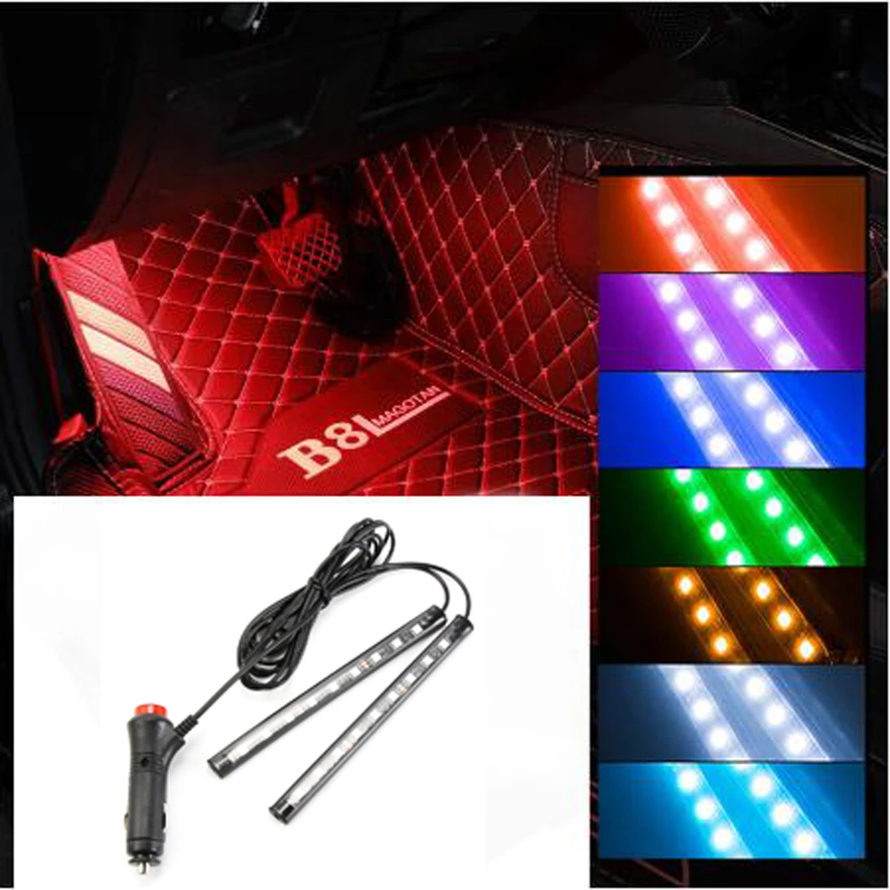 Светодиодная лента для украшения салона автомобиля осветительная полоска Ford Focus