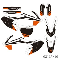 full graphics decals stickers motorcycle background custom number name for ktm sx65 sx 65 2016 2017 2018 2019 2020