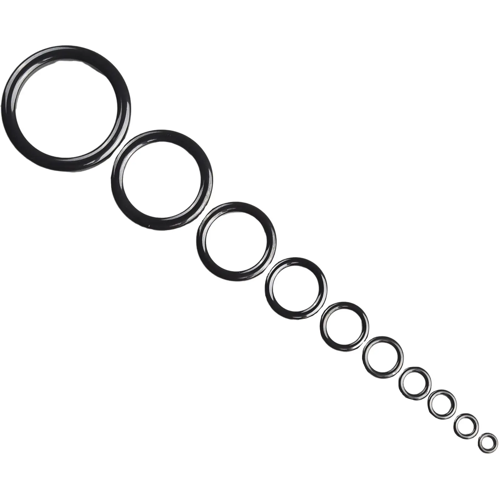 

High Quality Fishing Rod Eye Replacement 40 Ceramic Guide Rings Set Easy to Replace Enhance Fishing Performance