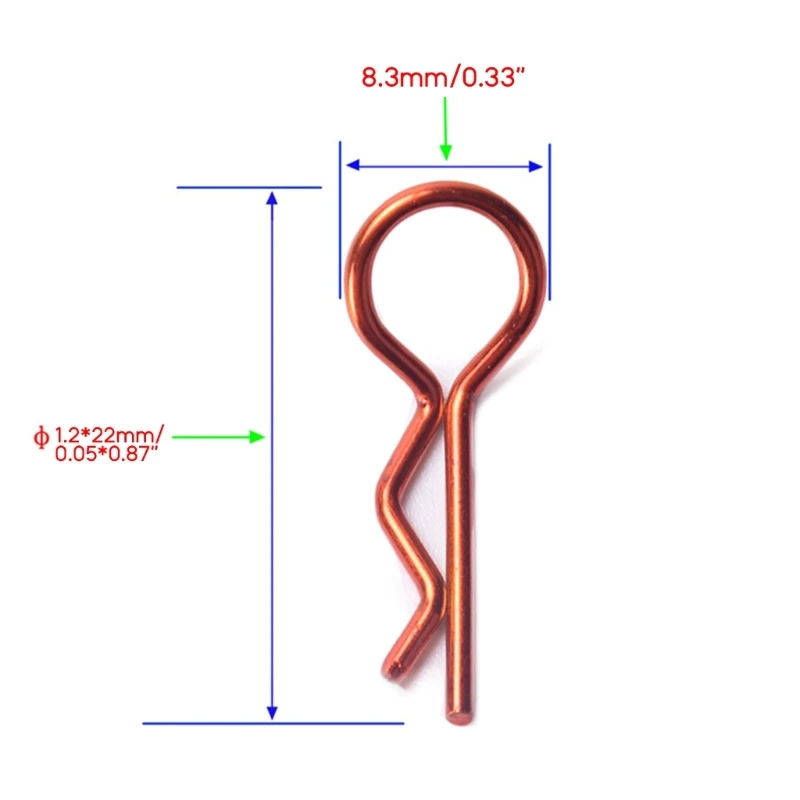 10 шт. зажимы для корпуса автомобиля качественные металлические штифты R-типа