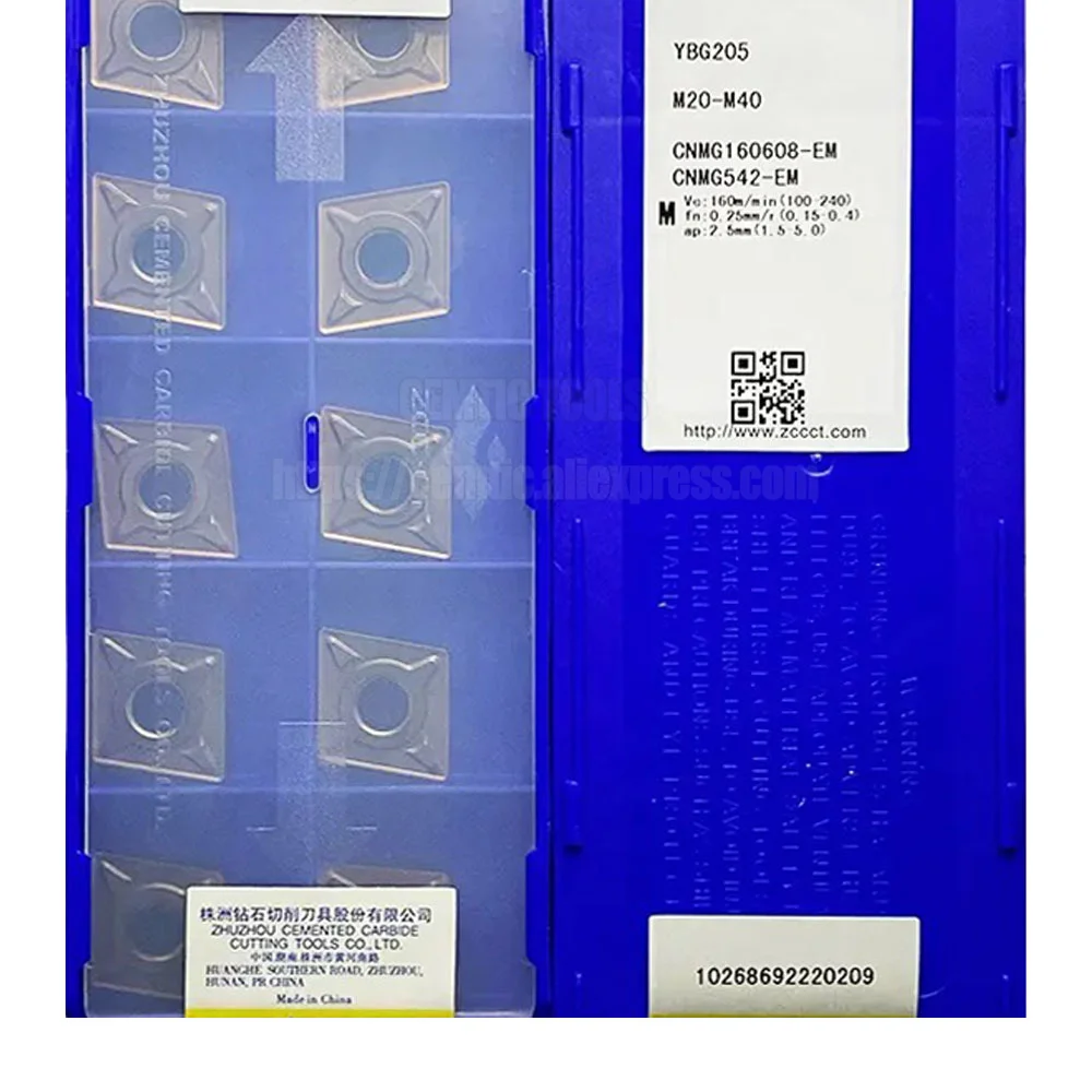 

ZCC 10 шт./лот YBM253 CNMG160608-EM YBM153 YBG205 YBG102 ЧПУ карбидные Токарные вставки