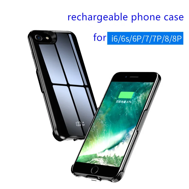 

Suitable For Apple 6/6s7/8 Digital Display Back Clip Battery 8000mah Fast Charging For iPhone charger