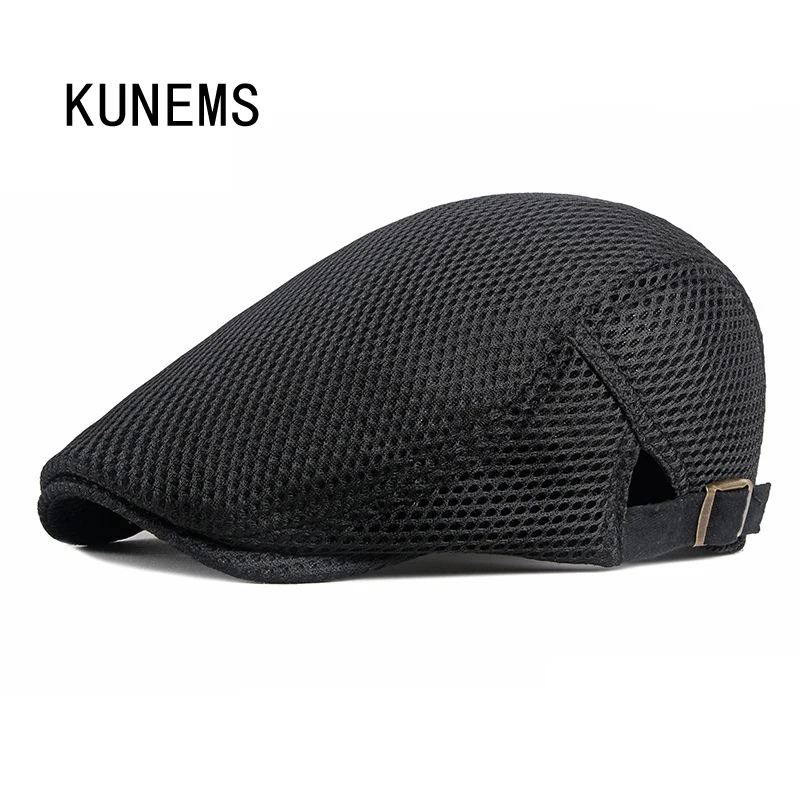

KUNEMS Fashion Personality Newsboy Hats for Man Retro Beret Boina Lightweight and Breathable Peaked Caps Dad Hat Unisex Gorras