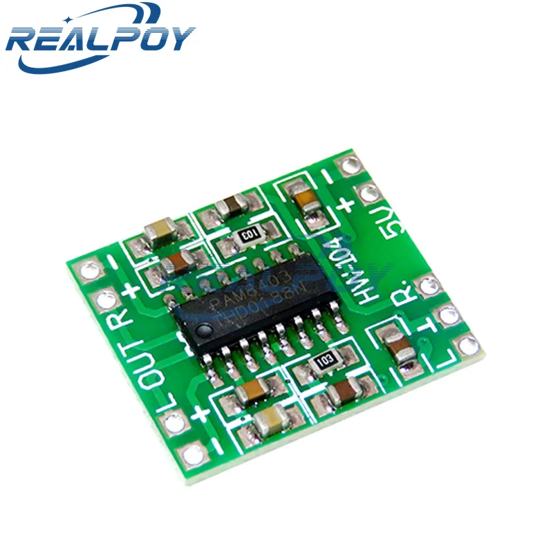 Мини-плата цифрового усилителя мощности PAM8403