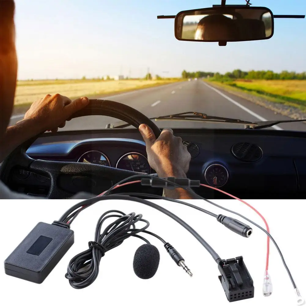 

1pc 27cm Mini One Car Audio Bluetooth Cable Adapter W/ Microphone For (e85/e86) 2003-2008 Z4 X3 C5k6