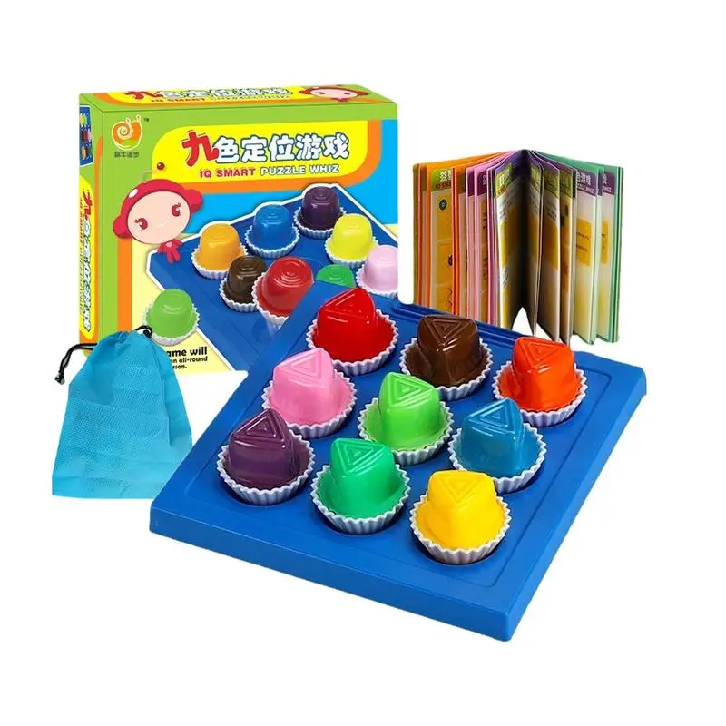

Настольная игра Монтессори с цветовым позиционированием, развивающая настольная игра для развития логического мышления для девочек и мальчиков