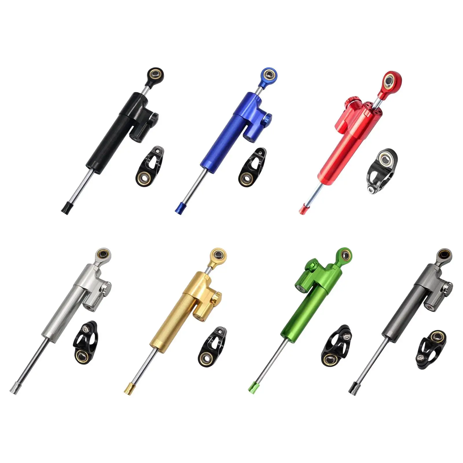 

Motorcycle Steering Damper Stabilizer Easy to Install Adjustable Fit for Most Motorcycles Sport Bike Street Bike Professional