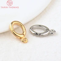 Латунные застежки-омары TARIN THOMAS 24-каратного золотого цвета