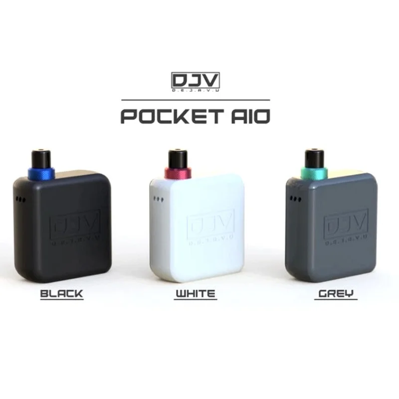 

Dejavu DJV Pocket AIO Mod 950mah Battery Pod Vape Kit 0.6ohm/1.0ohm Coil OLED 2ml Tank VS Billet Vape Box Mod Vapor Vaporizer
