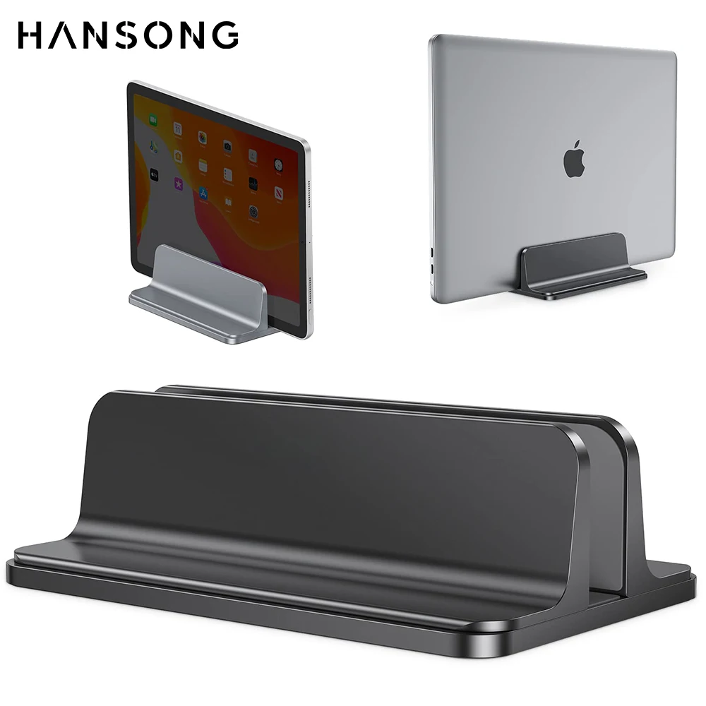 Supporto per Laptop verticale per supporto in alluminio MacBook con dimensioni del Dock regolabili adatto a tutti i supporti per Laptop Chromebook con superficie MacBook