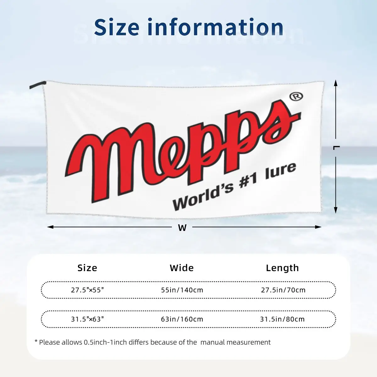 Mepps Fishing 1 Банное полотенце из полихлопка для рук женский халат набор аксессуаров