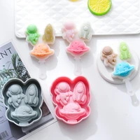 astronaut rocket planet ice cream silicone mould popsicle ice tray cake chocolate cheese stick mold kitchen tools accessories