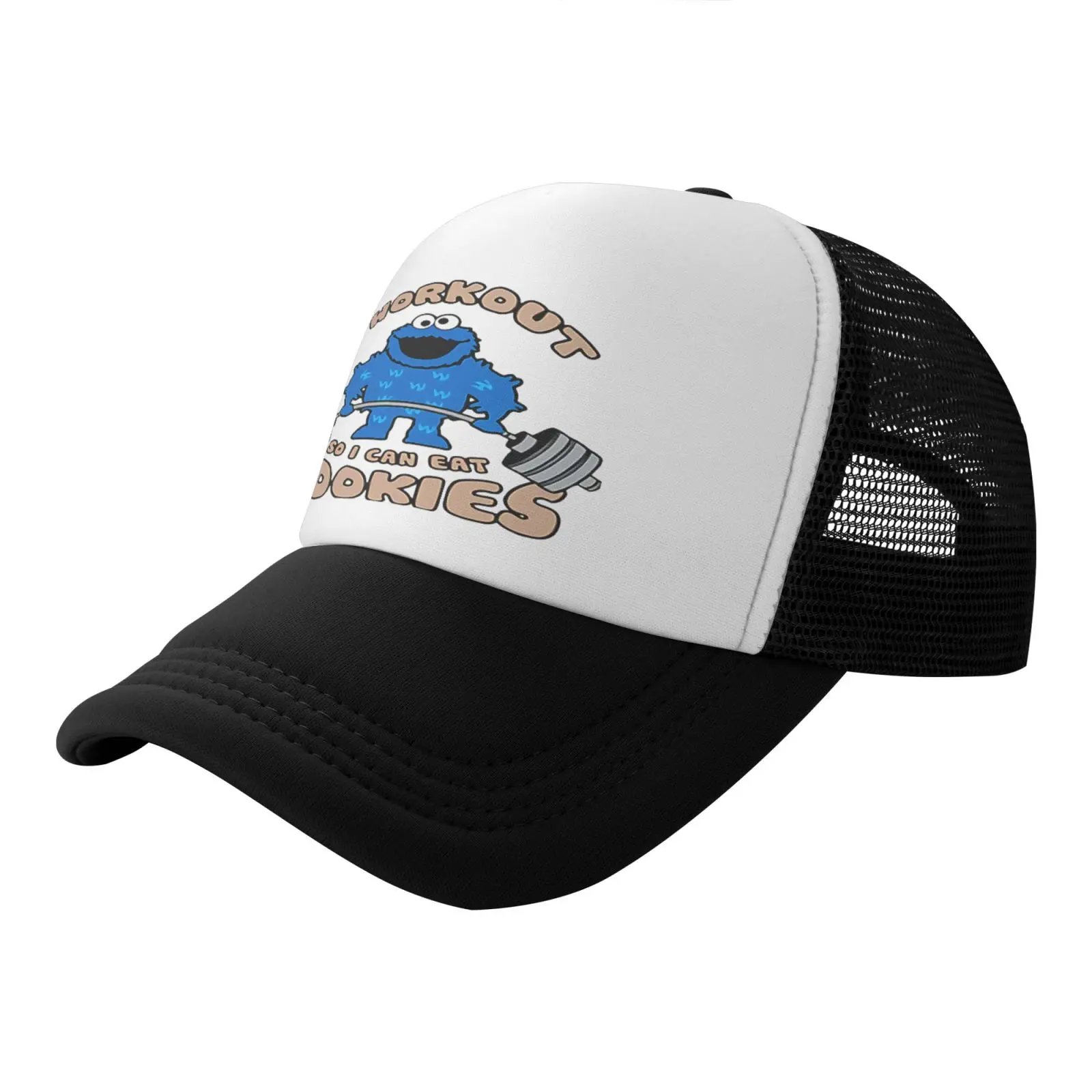 

Gorro de gimnasio para hombre y mujer, Boina de entrcon disegio de monstruo de las galletas, Golf, 6533