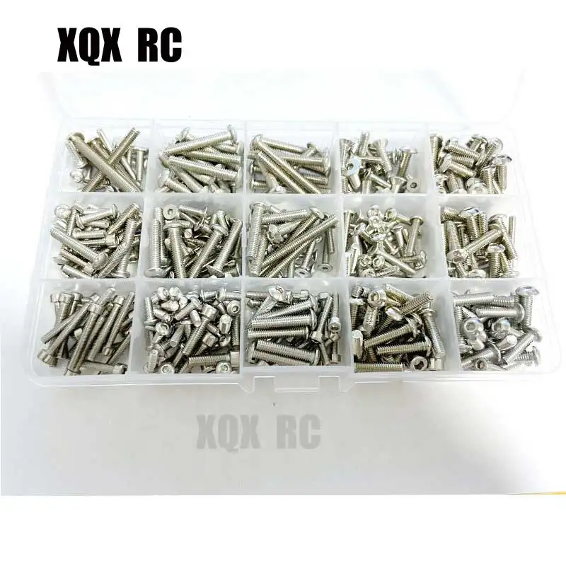

RC Car Screw Stainless Steel Screws Box Repair Tool Kit for 1/5 TRAXXAS X-MAXX XMAXX RC Car Parts Accessories
