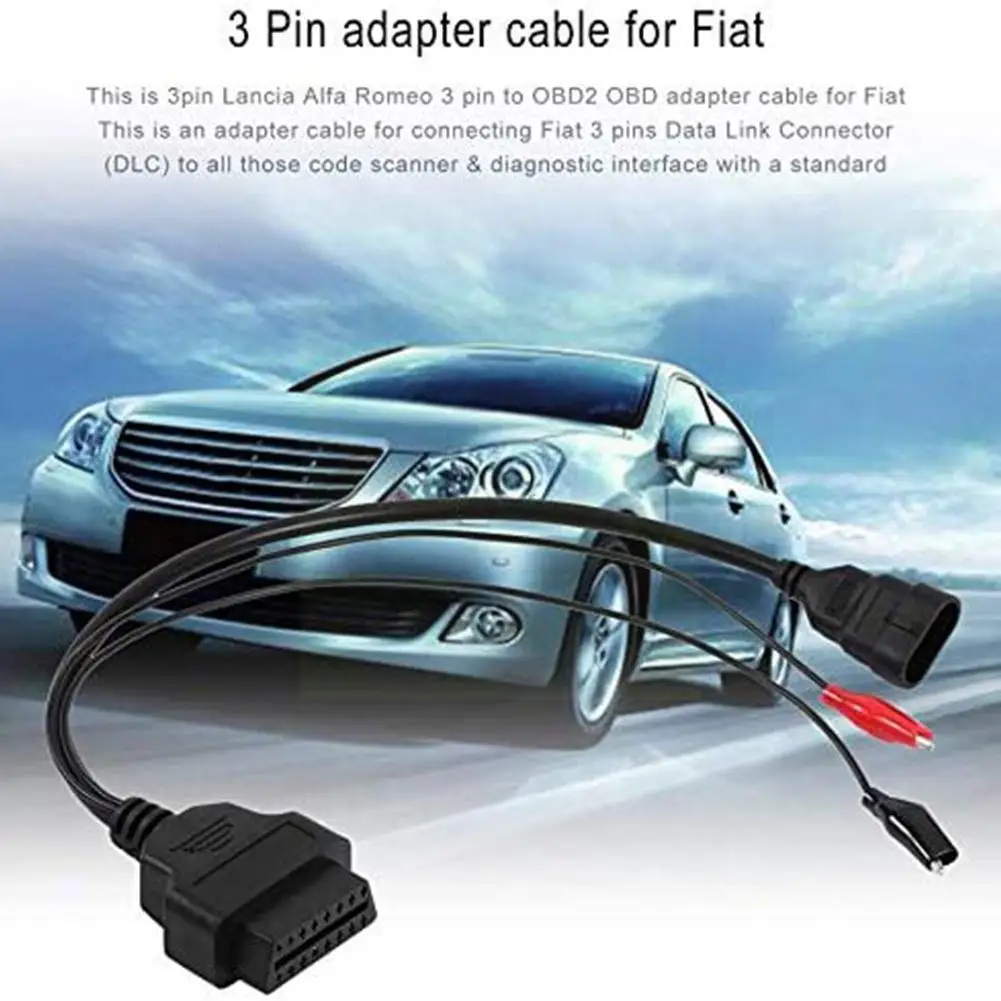 

Диагностический инструмент для кабеля OBD с 3-контактным разъемом для Fiat V0V7